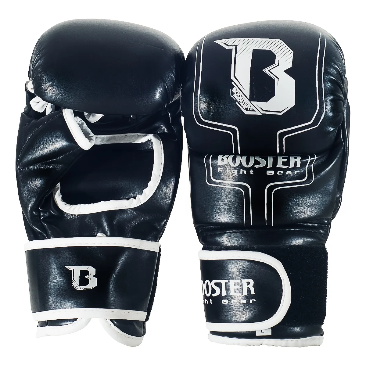 ММА ръкавици Booster BFF 8, изглед отгоре с логото на Booster Fight Gear