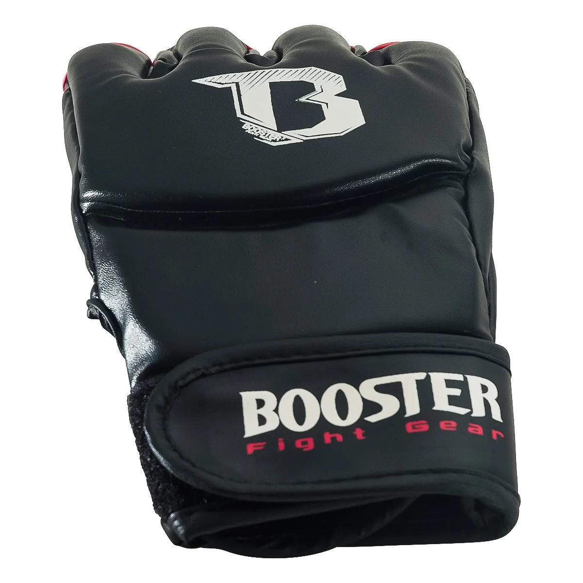 Двойка черни Booster BFF 9 MMA ръкавици, позиционирани една до друга