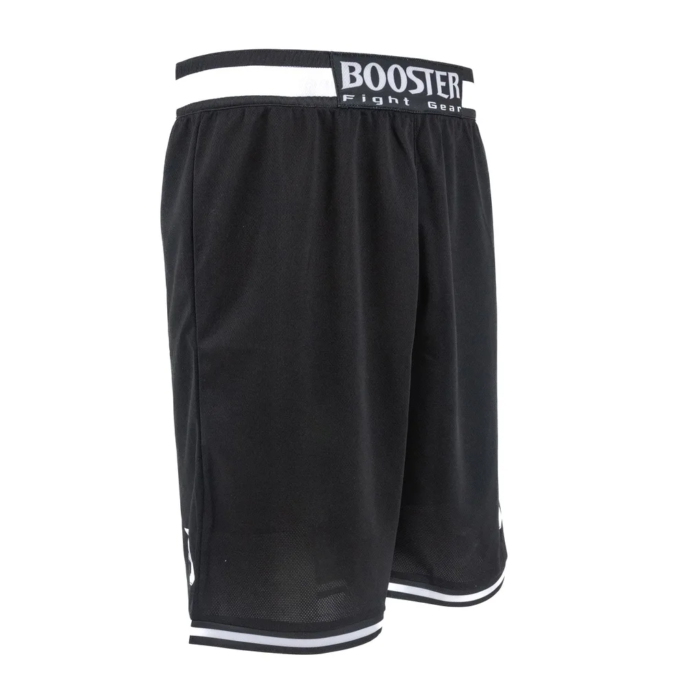 Шорти Booster BFG Rapid Strike 1, страничен изглед, показващ логото на Booster Fight Gear на крачола