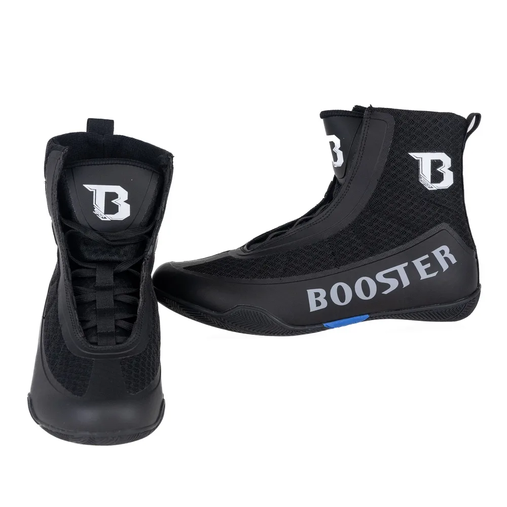 Booster BFG Rapid Strike Series 1 черни обувки за бокс, изглед отстрани