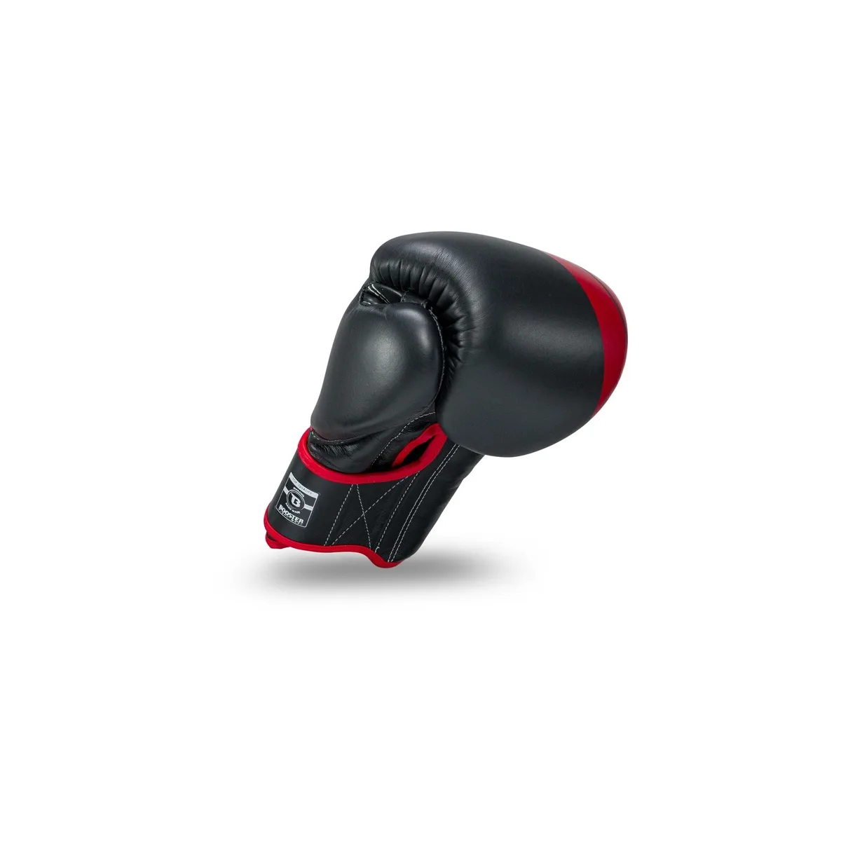 Боксови ръкавици Booster BGL 1 V3 BLACK/RED FOIL, изглед от вътрешната страна на дланта с подсилване