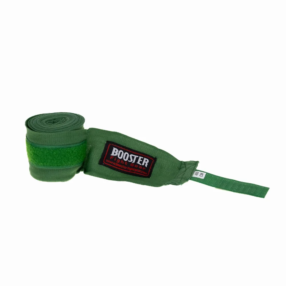 Бинтове Booster BPC DARK GREEN, навити на ръка, подчертаващи текстурата на материала и тъмнозеления цвят