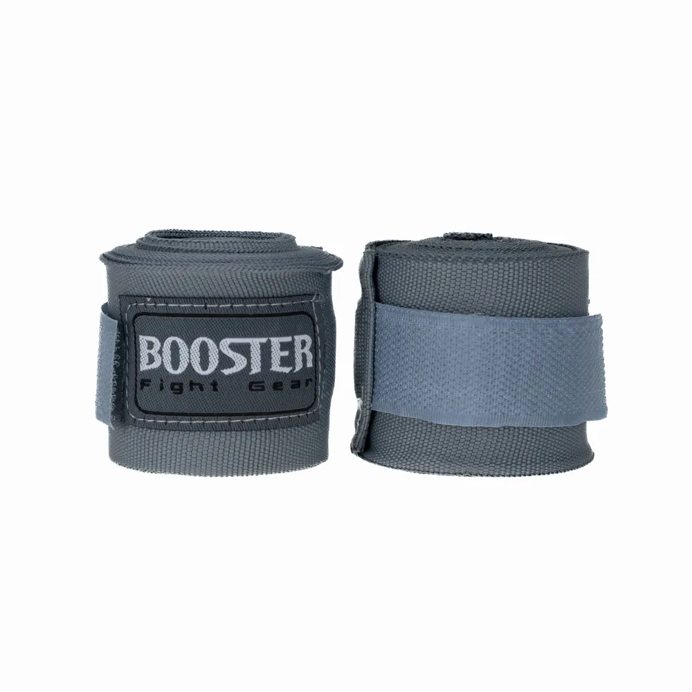 Сиви бинтове Booster BPC GREY, навити на руло, показващи логото на марката.