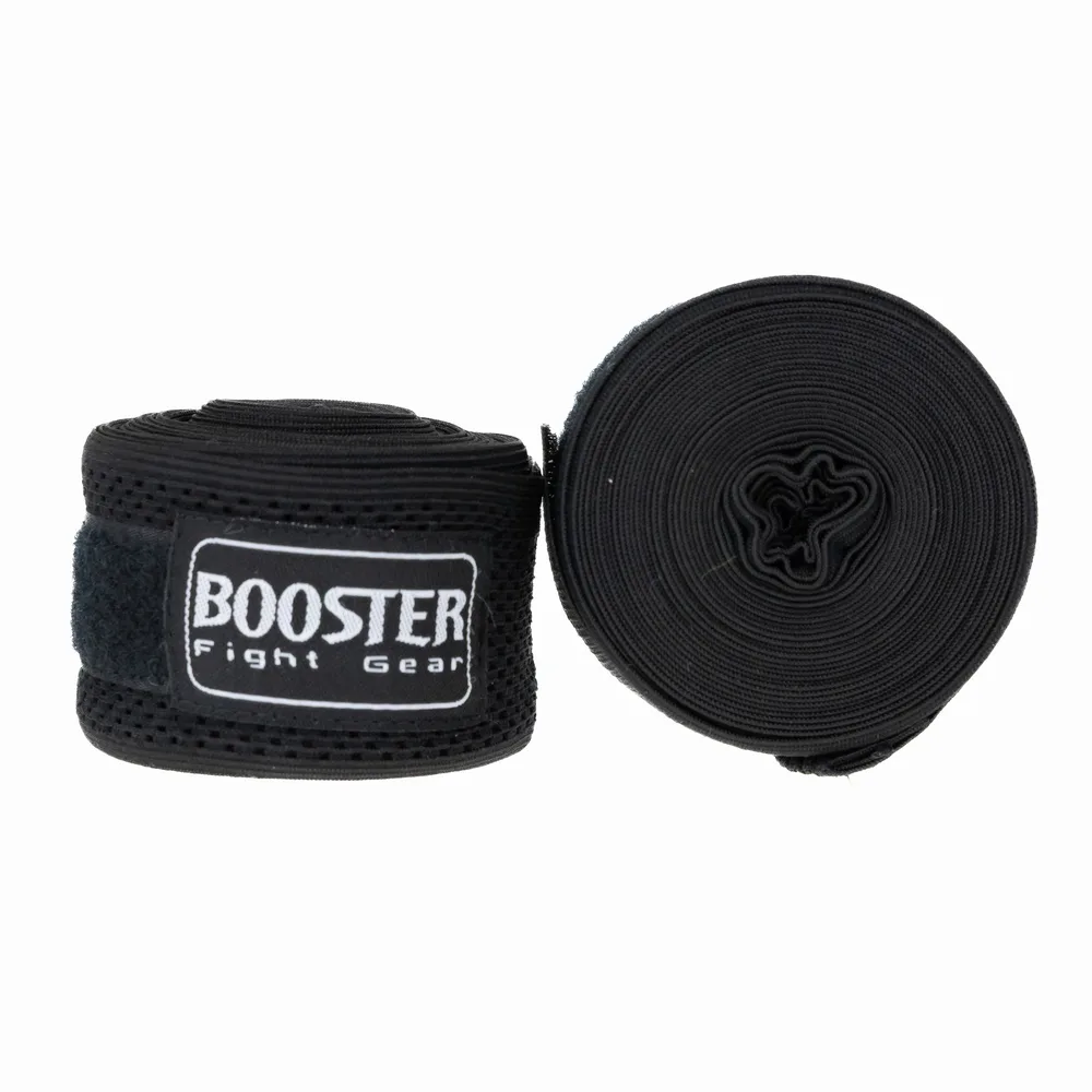 Бинтове Booster BPC MESH BLACK, сгънати на руло, демонстриращи компактност и готовност за употреба.