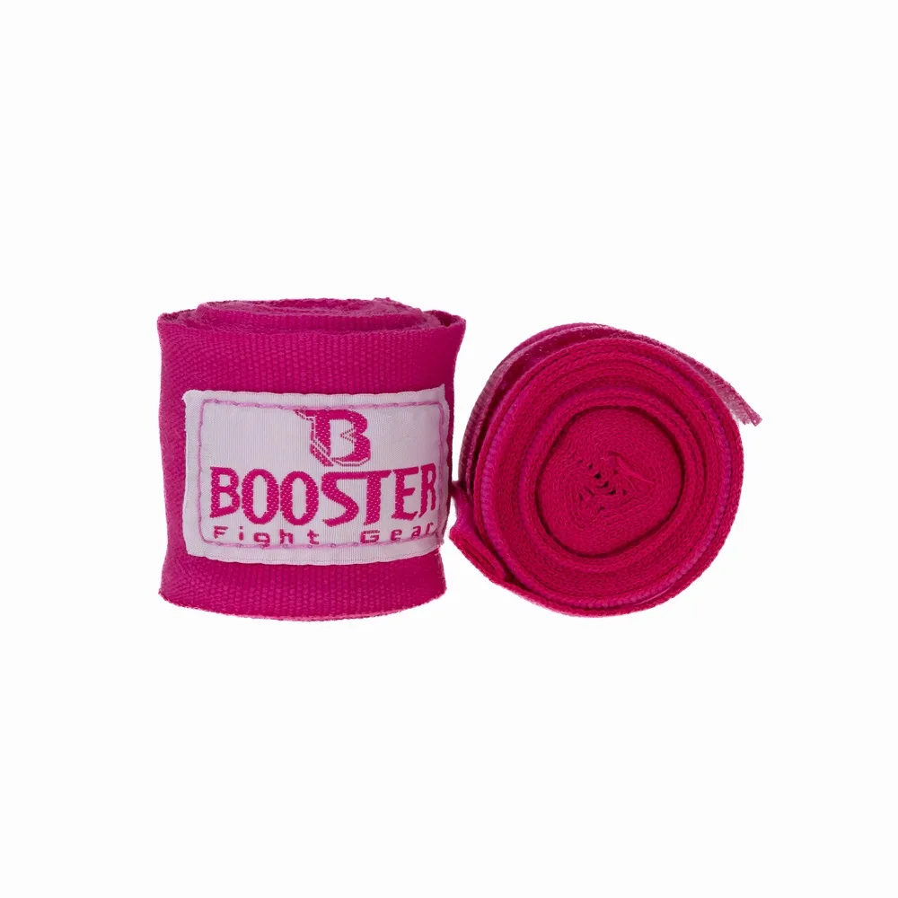 Близка снимка на розов младежки бинт Booster BPC PINK YOUTH с велкро закопчаване и ясно видима текстура на плата.