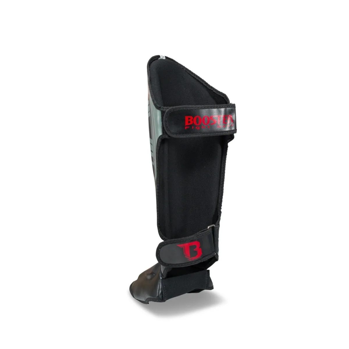 Протектори за крака Booster BSG V10 BK/GY – изглед на подметката и фиксацията
