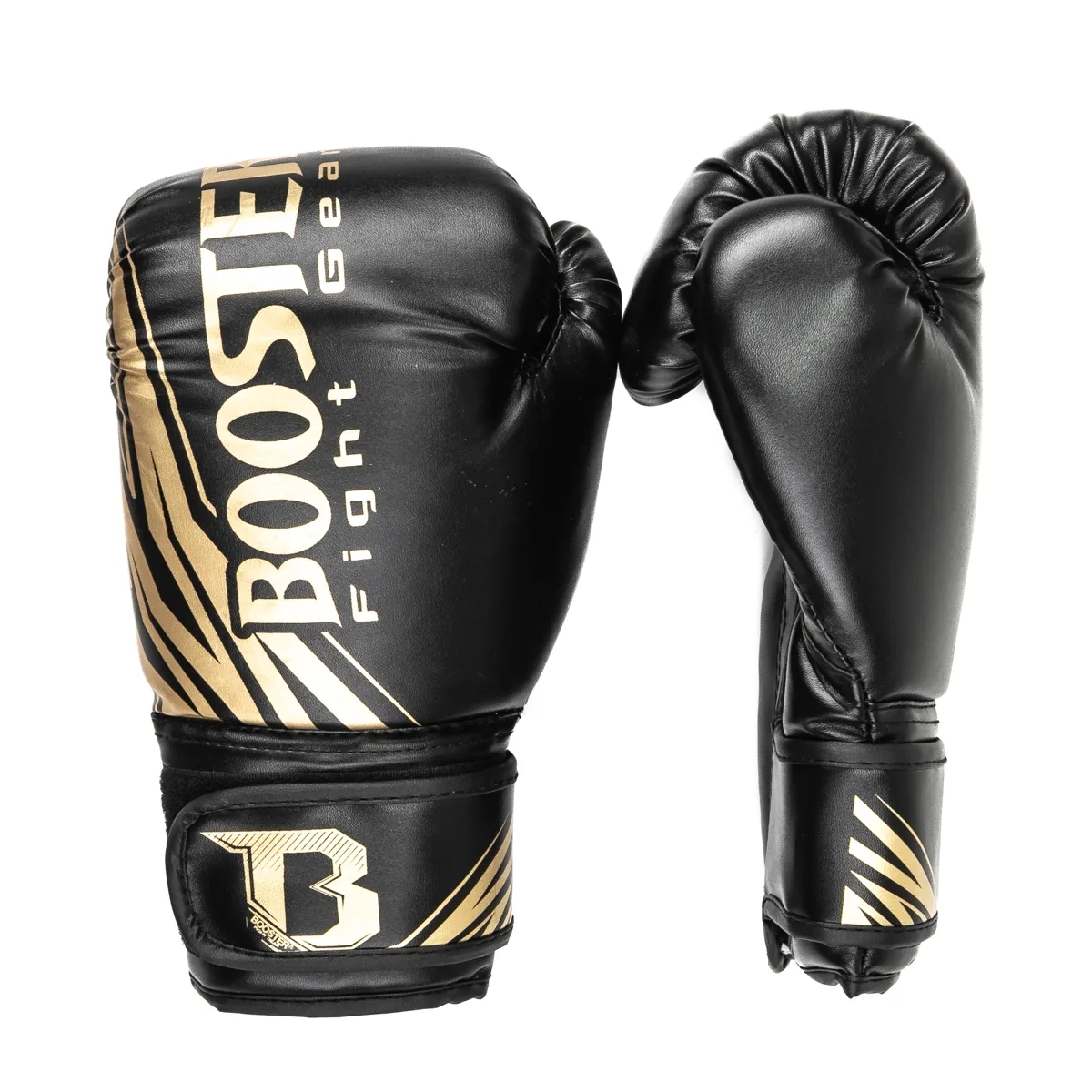Две боксови ръкавици Booster BT CHAMPION BLACK – размери 6 oz и 8 oz