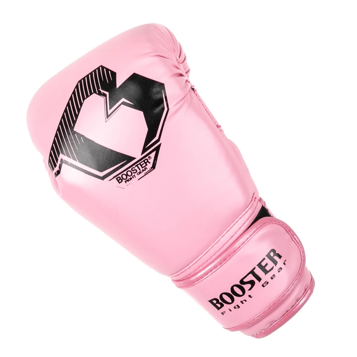 Двойка розови боксови ръкавици Booster BT STARTER PINK, подредени една до друга, показващи цялостния дизайн.