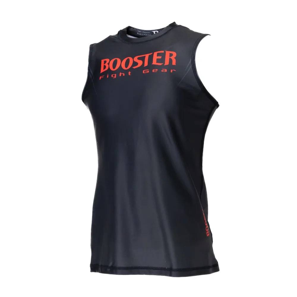 Дамски червен спортен топ Booster Challenge V2, изглед отстрани, демонстриращ свобода на движение
