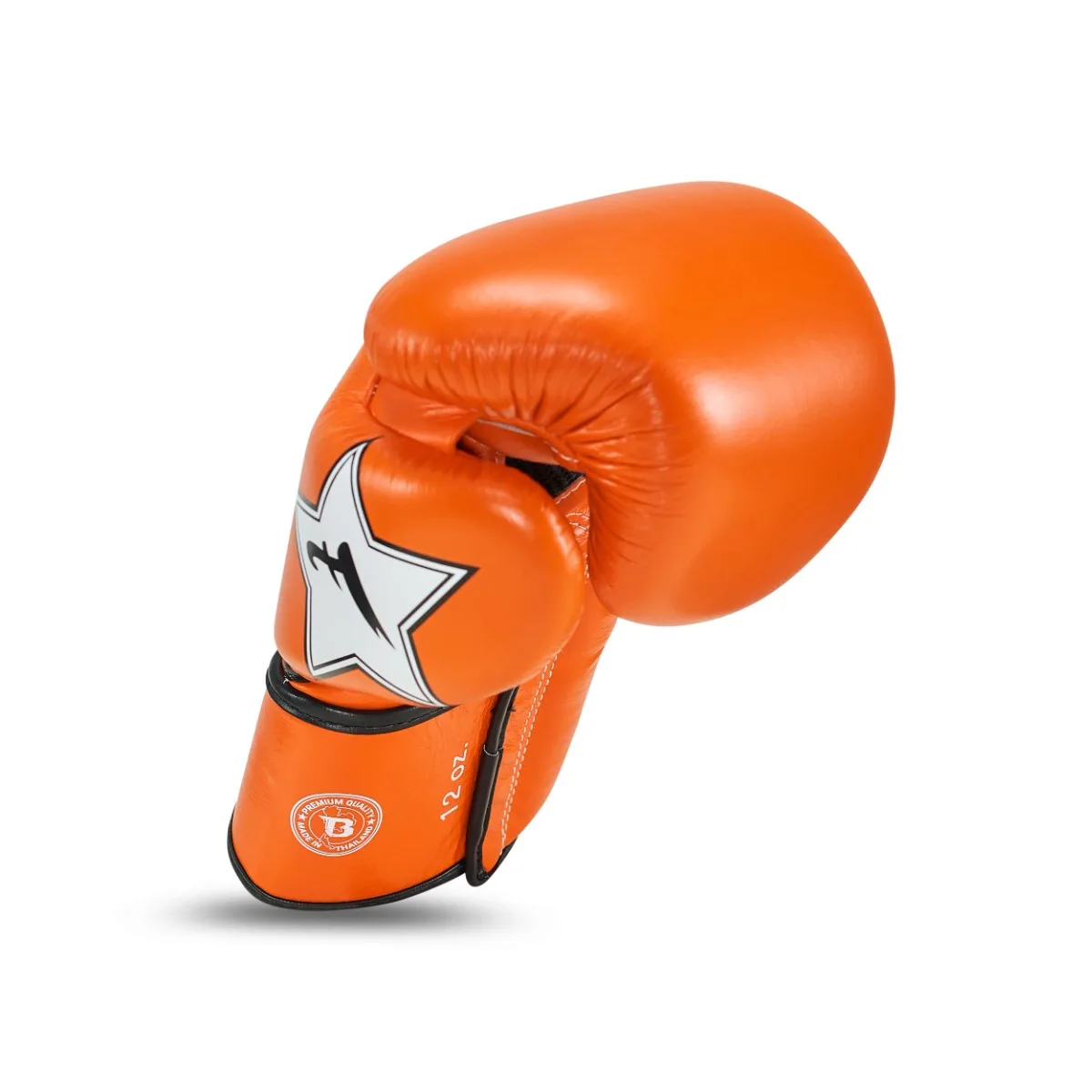 Боксови ръкавици Booster FXB BG V2 Orange, детайл на китката и велкро закопчаването