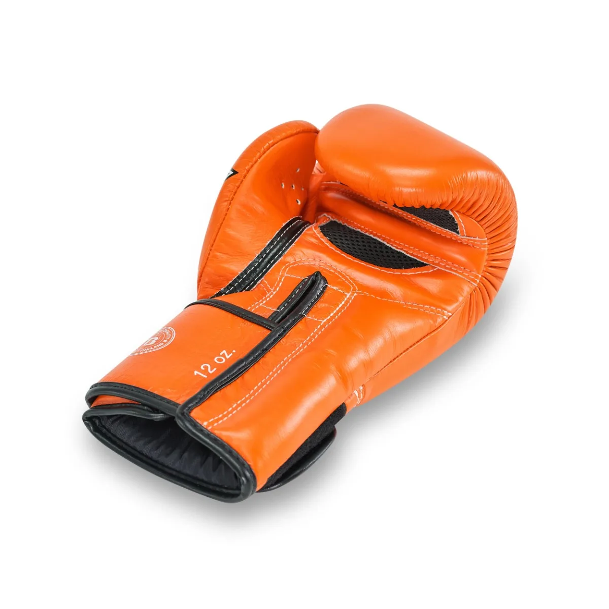 Боксови ръкавици Booster FXB BG V2 Orange, изглед откъм дланта и палеца