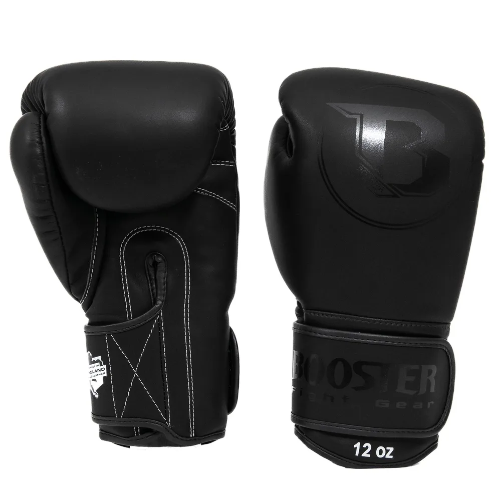 Боксови ръкавици Booster PRO BGL VX 1 в черен цвят, изглед отпред