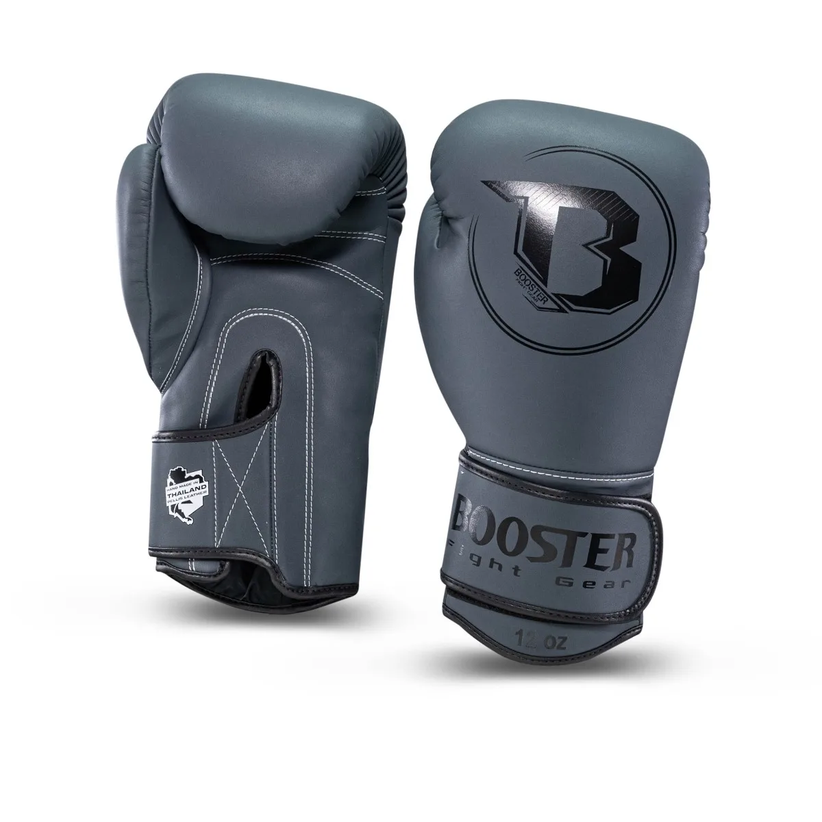 Страничен изглед на сини боксови ръкавици Booster PRO BGL VX 2 с логото на марката