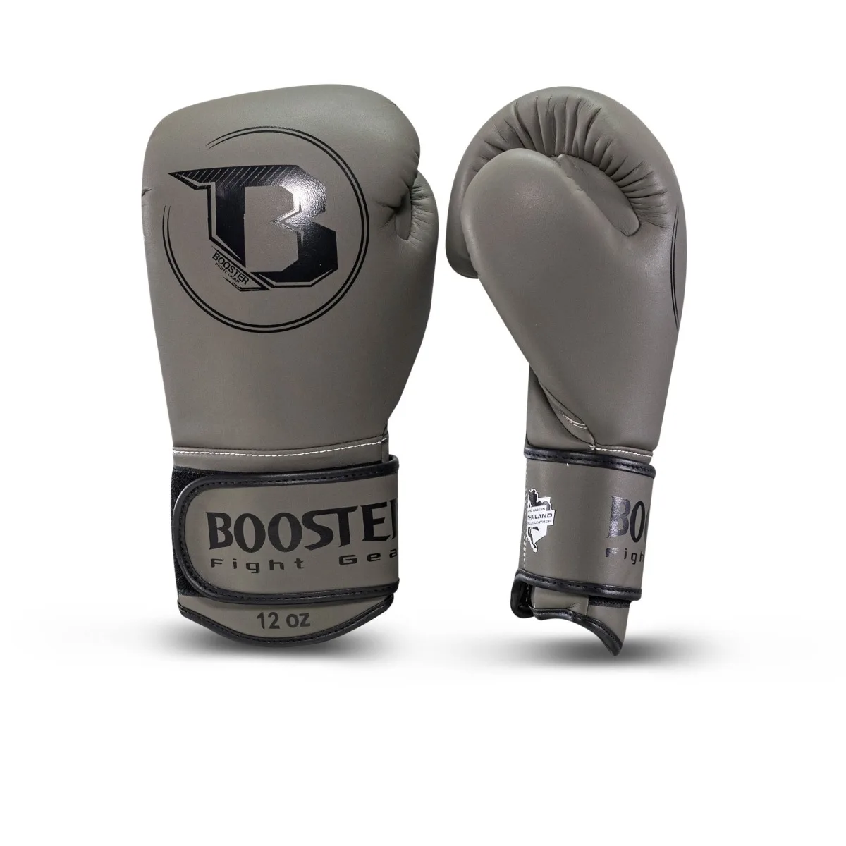 Боксови ръкавици Booster PRO BGL VX 3 Grey – страничен изглед с велкро закопчаване