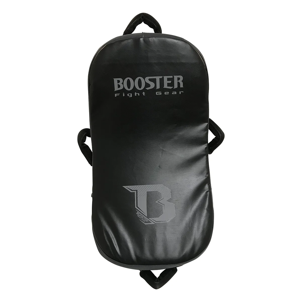 Страничен изглед на Booster PRO CKS кик шийлд, подчертаващ дебелината на многослойната подплата.