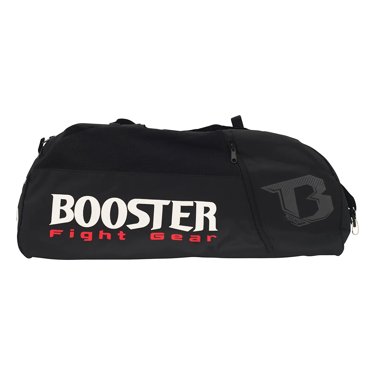 Сакът Booster RECON BAG, показан отстрани, подчертавайки логото на марката