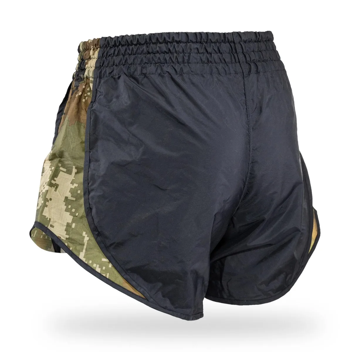 Заден изглед на шортите Booster Retro Hybrid BL/Camo Green