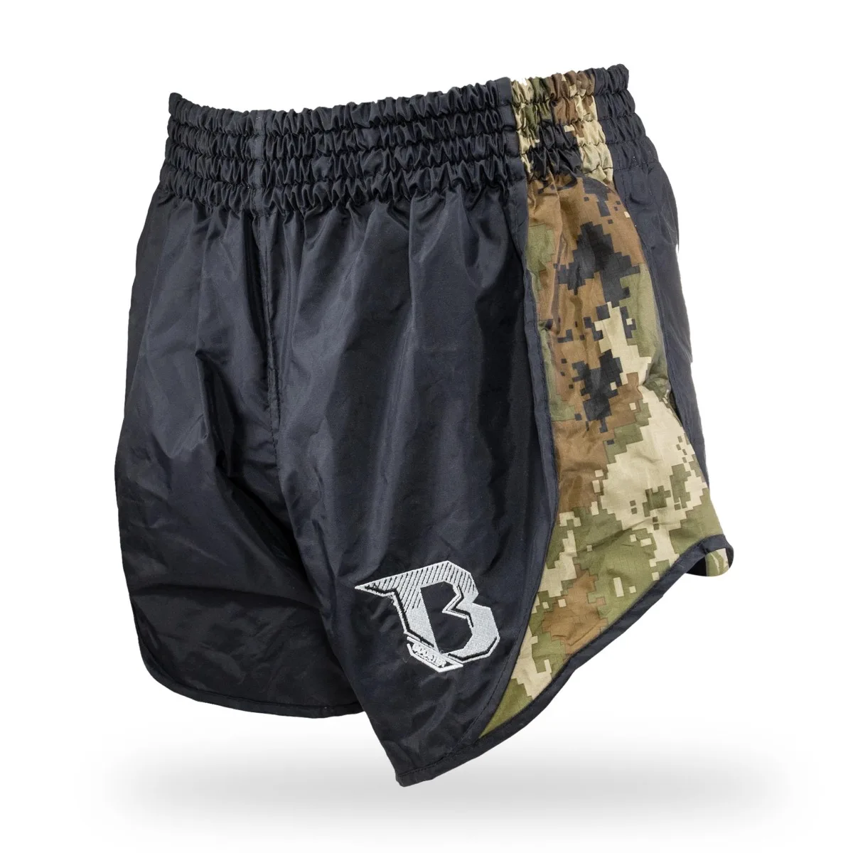 Текстура на материята на шортите Booster Retro Hybrid BL/Camo Green