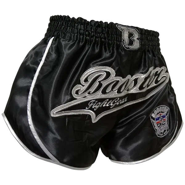 Booster Retro Slugger 3 черни шорти за муай тай