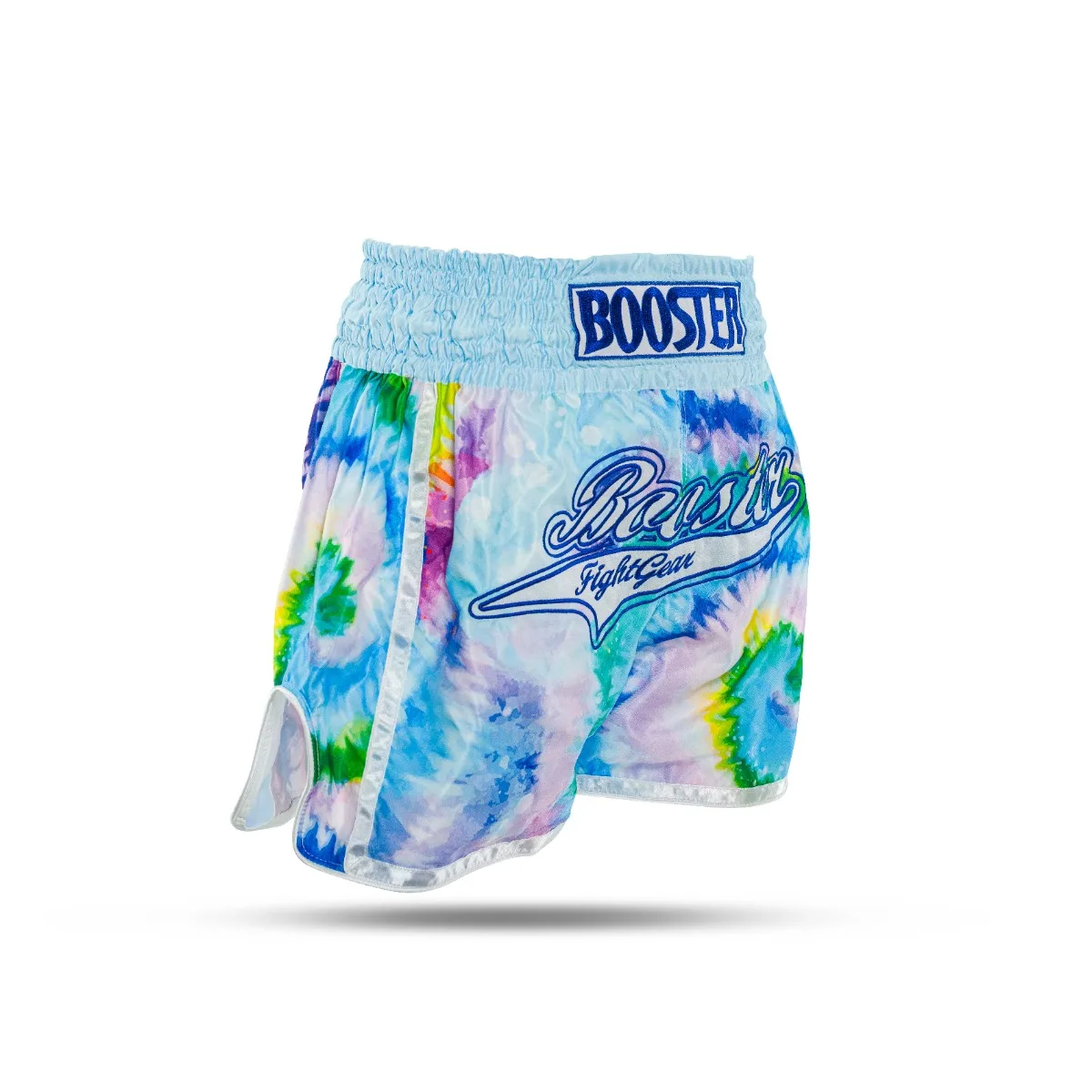 Страничен изглед на шорти Booster TBT SWIRL 1, показващ цепките за свобода на движение