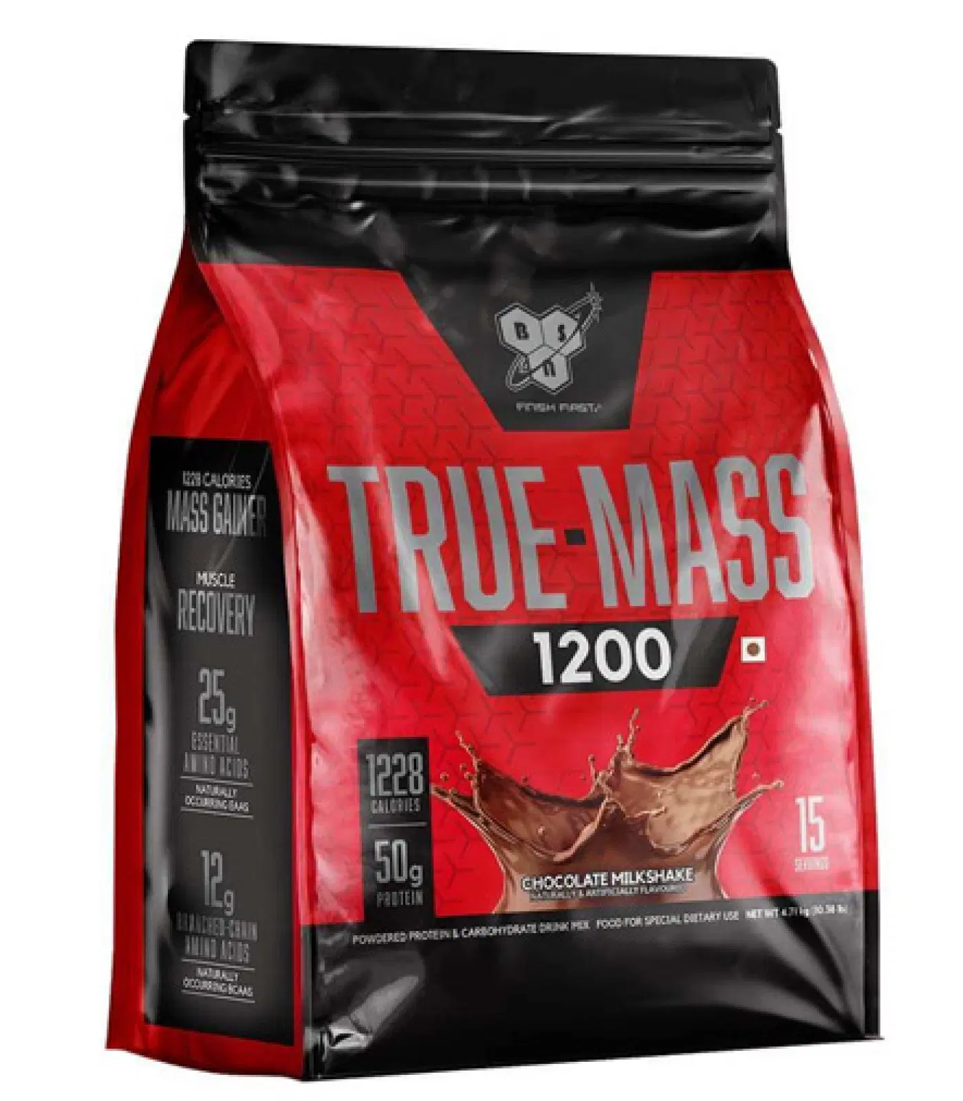 BSN True Mass 1200 протеин преден изглед на опаковка с вкус Chocolate Milkshake