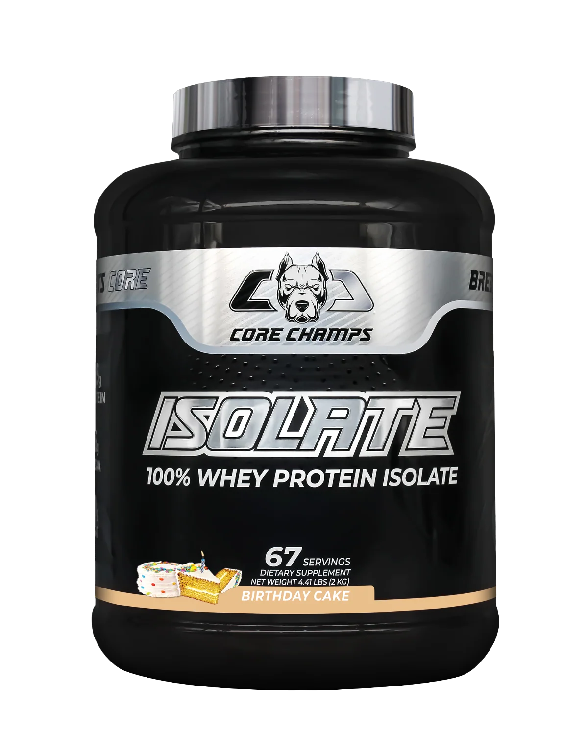 Core Champs Isolate Whey 4.41lbs, вкус BIRTHDAY CAKE