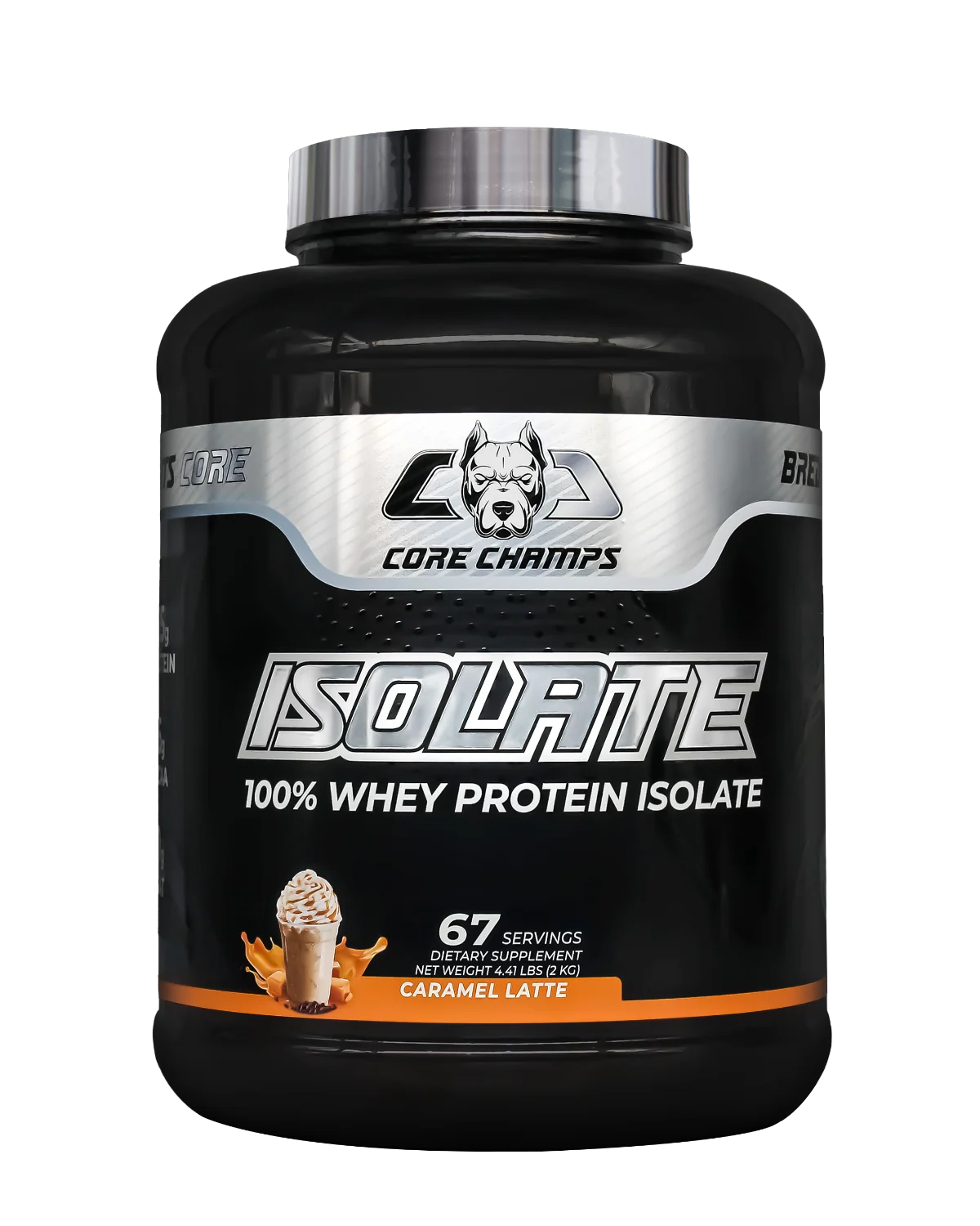 Различни вкусове на Core Champs Isolate Whey 4.41lbs, подредени заедно