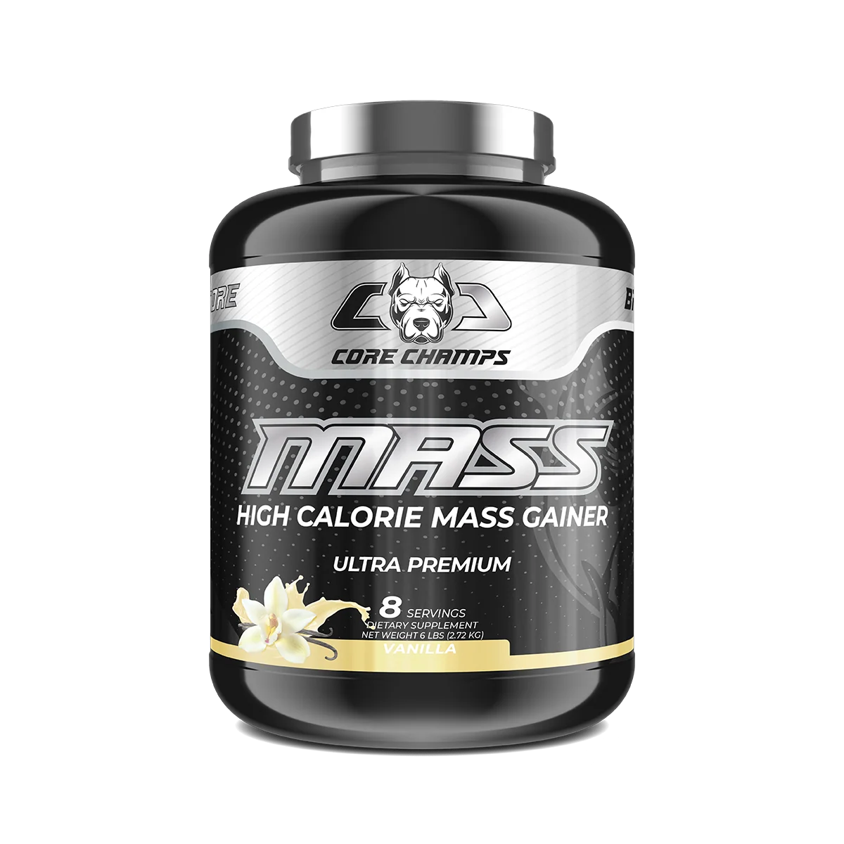 Опаковка Core Champs Mass Gainer 6lbs с вкус на Ванилия