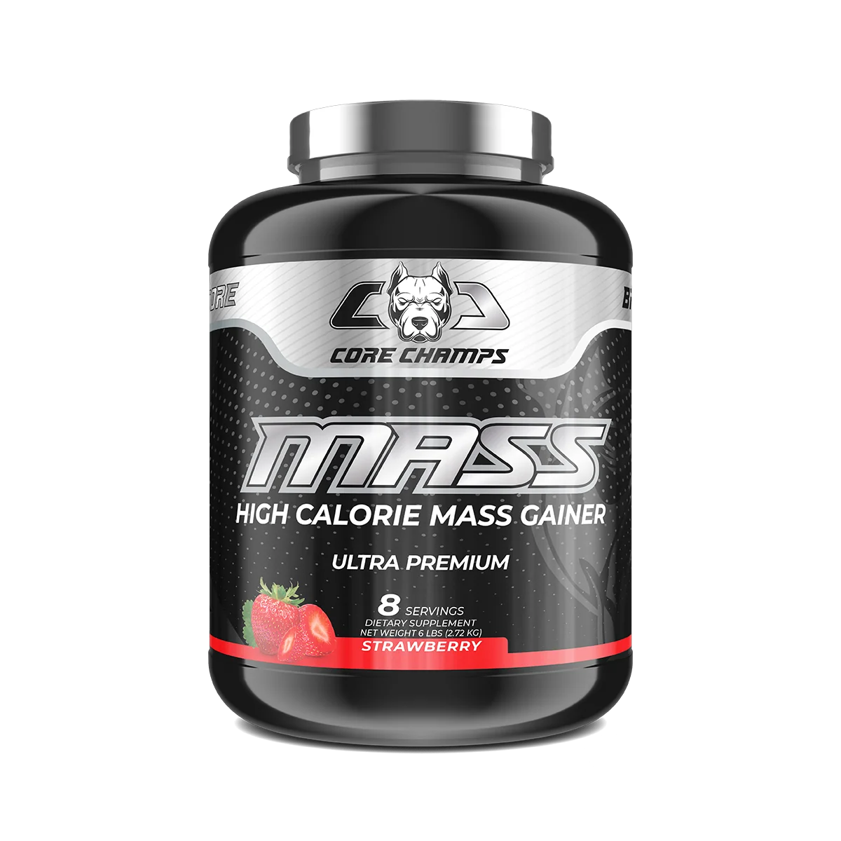 Опаковка Core Champs Mass Gainer 6lbs с вкус на Ягода