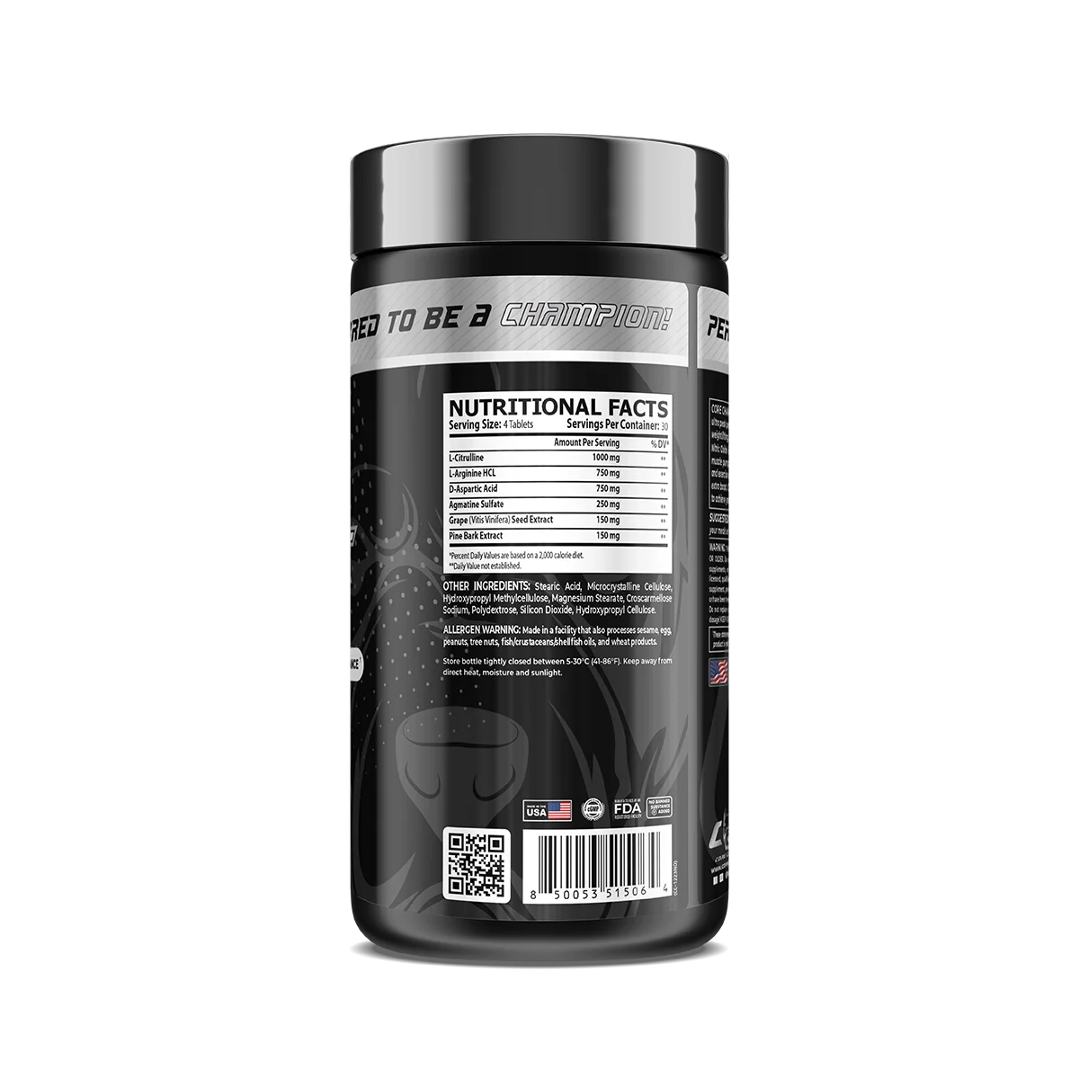 Продуктова снимка на Core Champs Nitric Oxide, представяща добавката в контекста на тренировка или фитнес