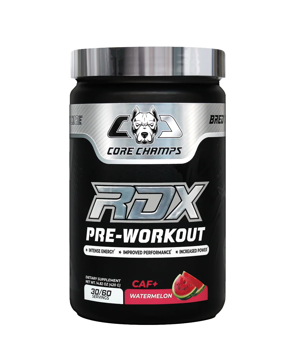 Опаковка Core Champs RDX Pre-Workout вкус Green Apple