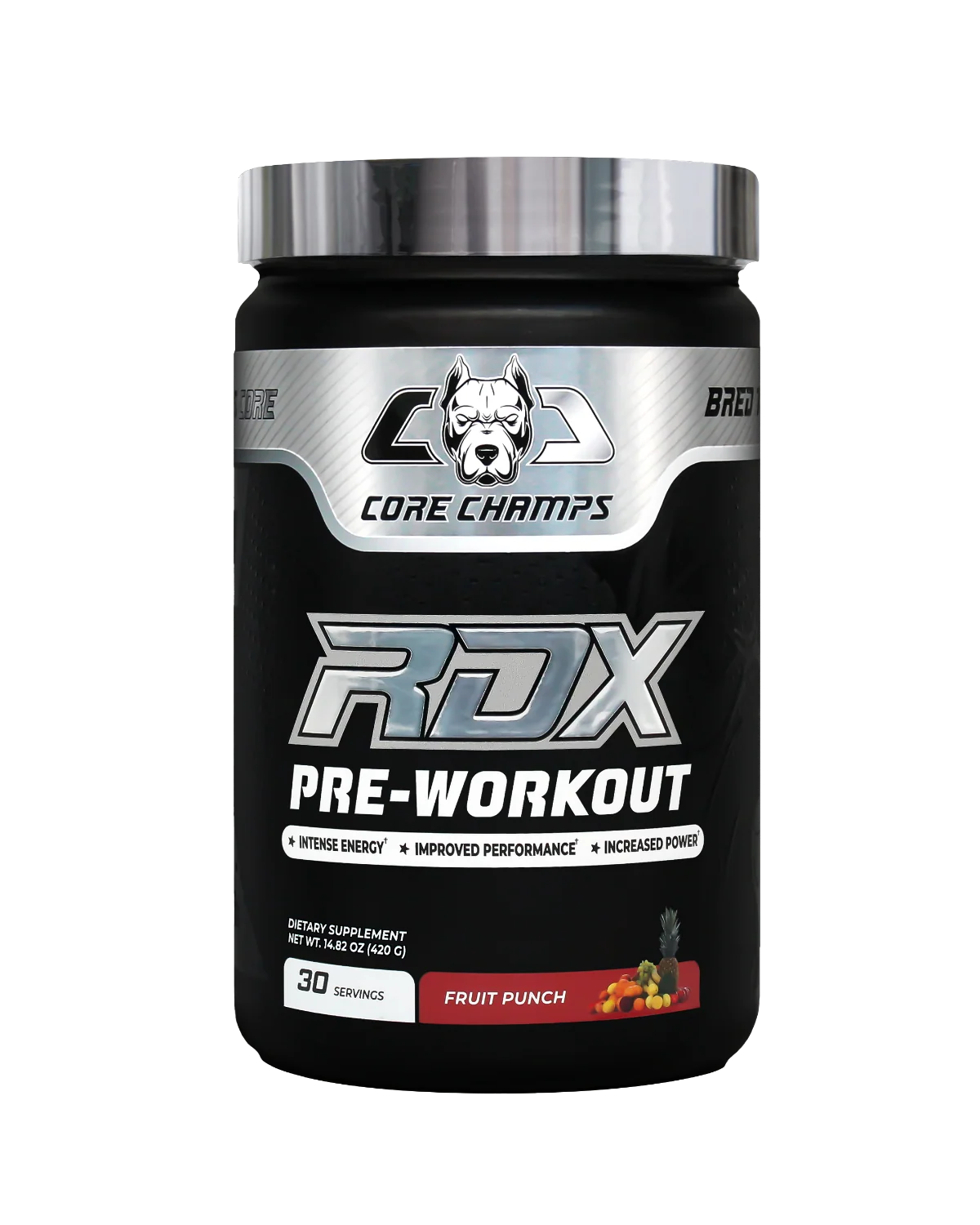 Опаковка Core Champs RDX Pre-Workout вкус Kiwi Lemon