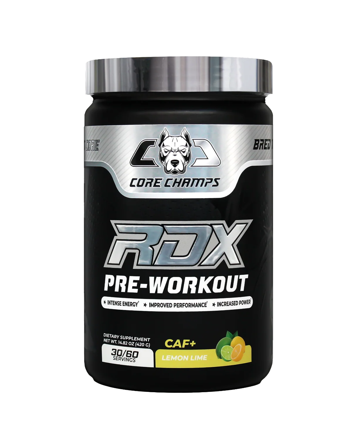 Опаковка Core Champs RDX Pre-Workout вкус Orange