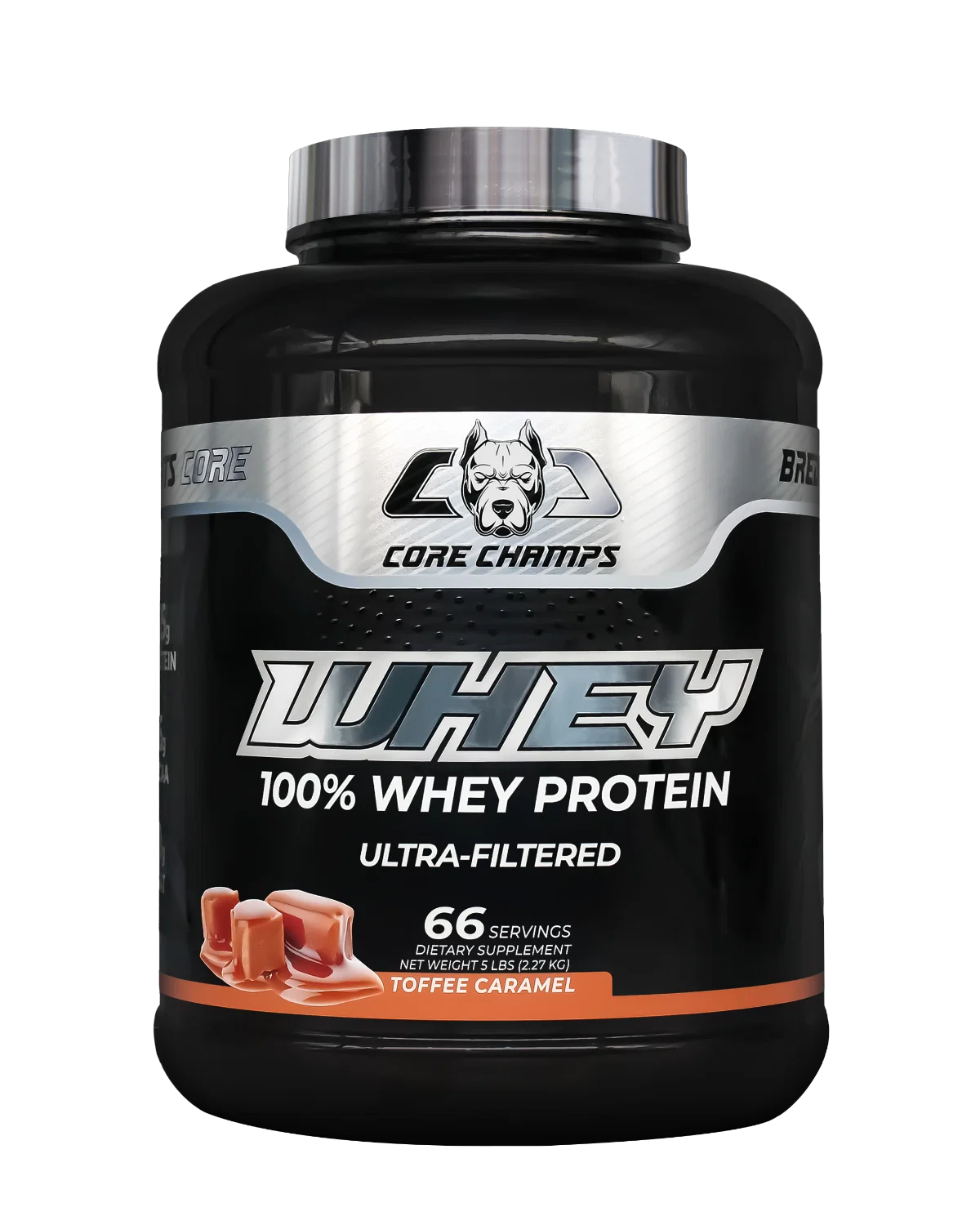 Core Champs Whey Protein 5lbs с вкус на Toffee Caramel