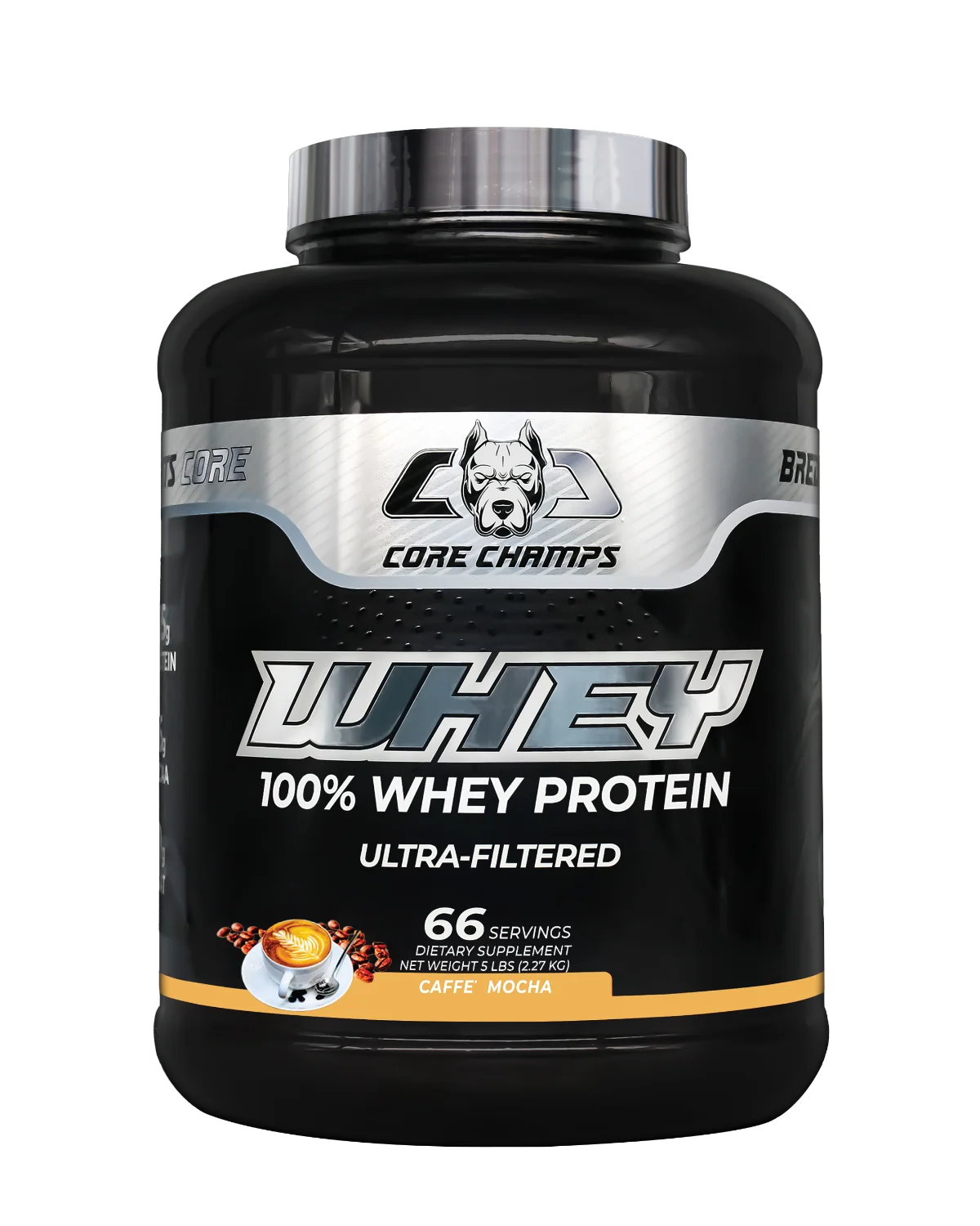 Core Champs Whey Protein 5lbs с вкус на Caffe Mocha