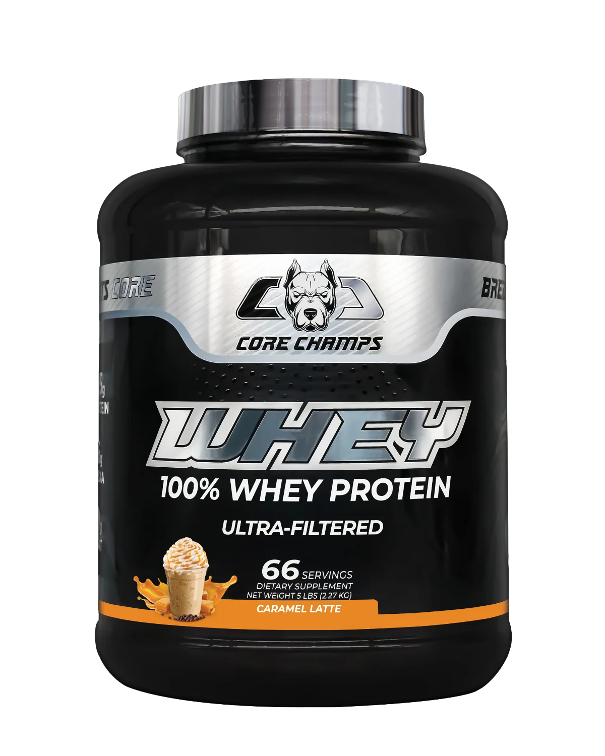 Core Champs Whey Protein 5lbs с вкус на Caramel Latte