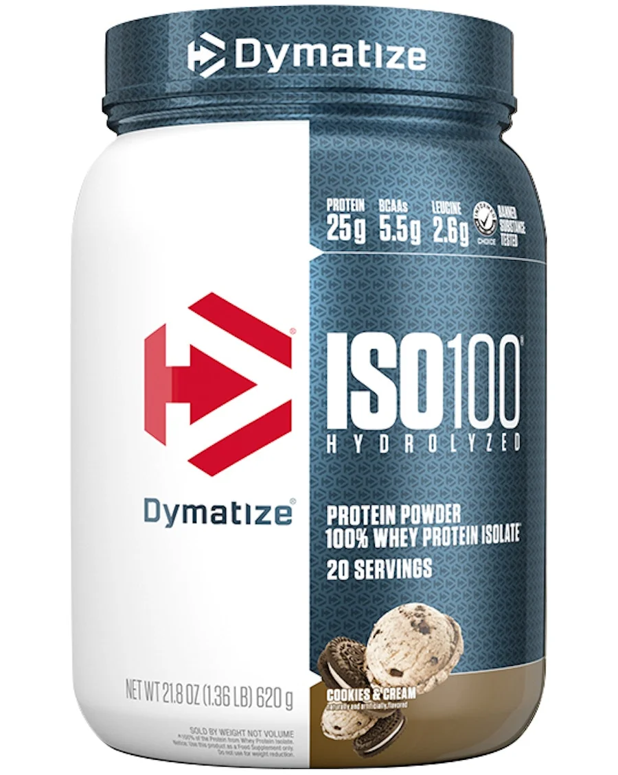 Dymatize Dymatize - ISO100 Hydrolyzed / 20 дози — Бисквити и сметана, опаковка