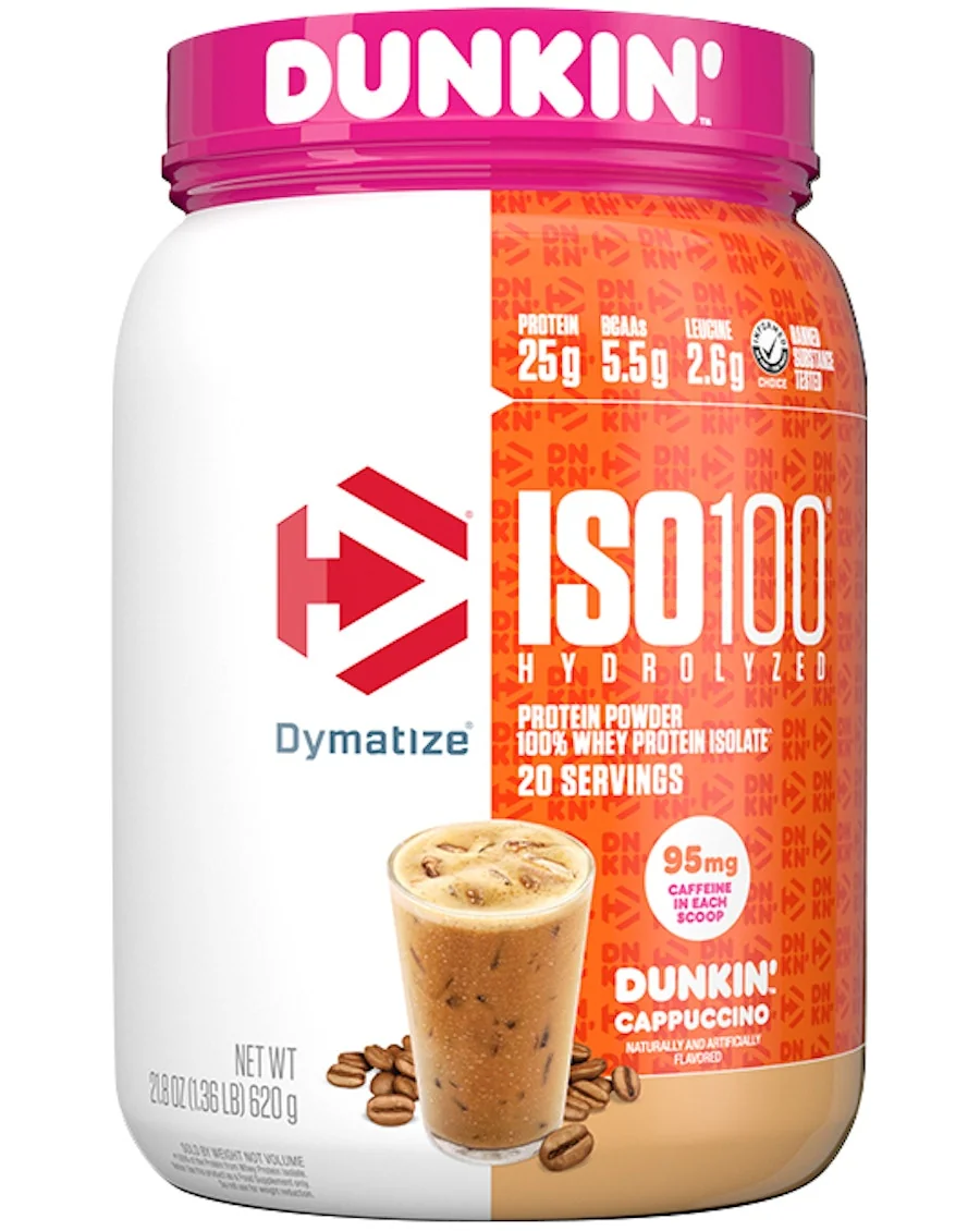 Dymatize Dymatize - ISO100 Hydrolyzed / 20 дози — Dunkin' Капучино, опаковка