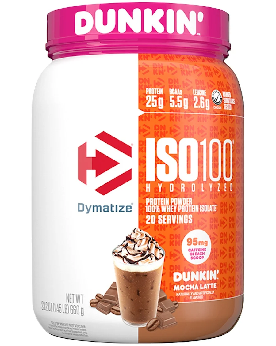 Dymatize Dymatize - ISO100 Hydrolyzed / 20 дози — Dunkin' Мока лате, опаковка