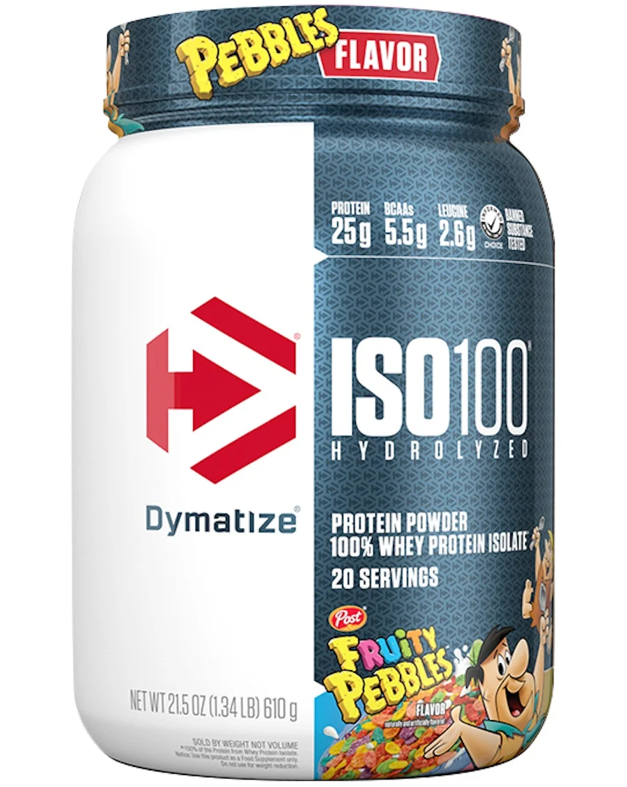 Dymatize Dymatize - ISO100 Hydrolyzed / 20 дози — Fruity Pebbles, опаковка