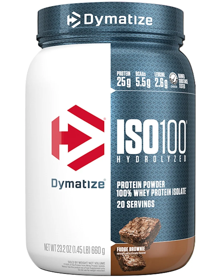 Dymatize Dymatize - ISO100 Hydrolyzed / 20 дози — Шоколадово брауни, опаковка