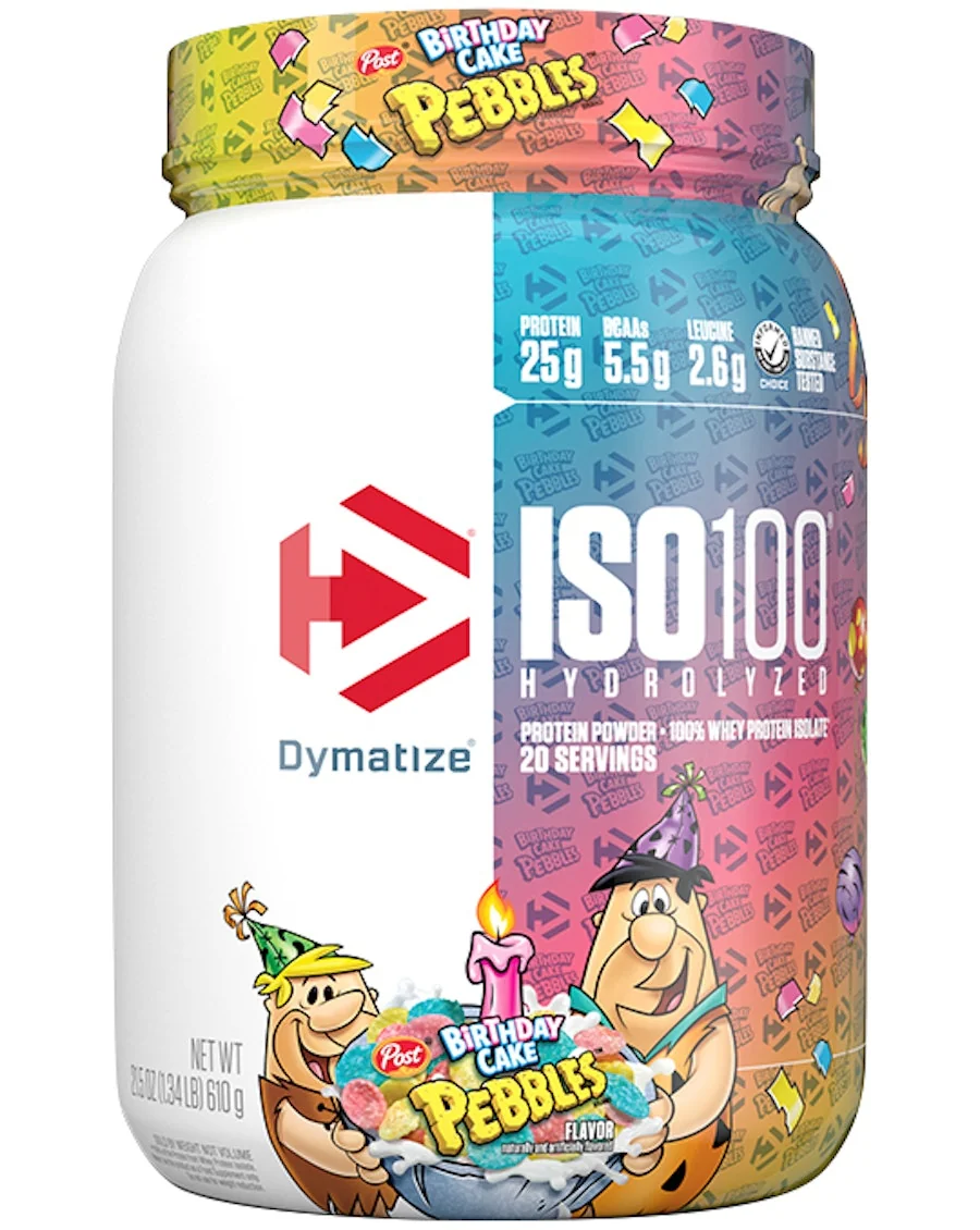 Dymatize Dymatize - ISO100 Hydrolyzed / 20 дози — Торта за рожден ден, опаковка