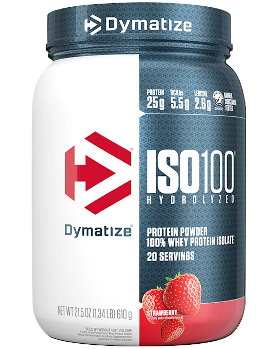 Dymatize Dymatize - ISO100 Hydrolyzed / 20 дози — Ягода, опаковка