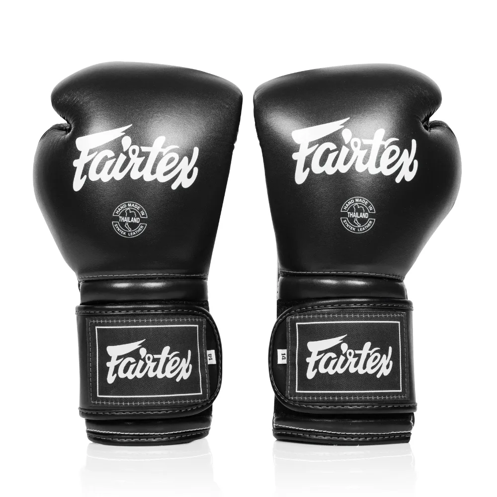 Fairtex BGV9C-Plus Mexican Style Боксови Ръкавици – Черни, изглед отпред