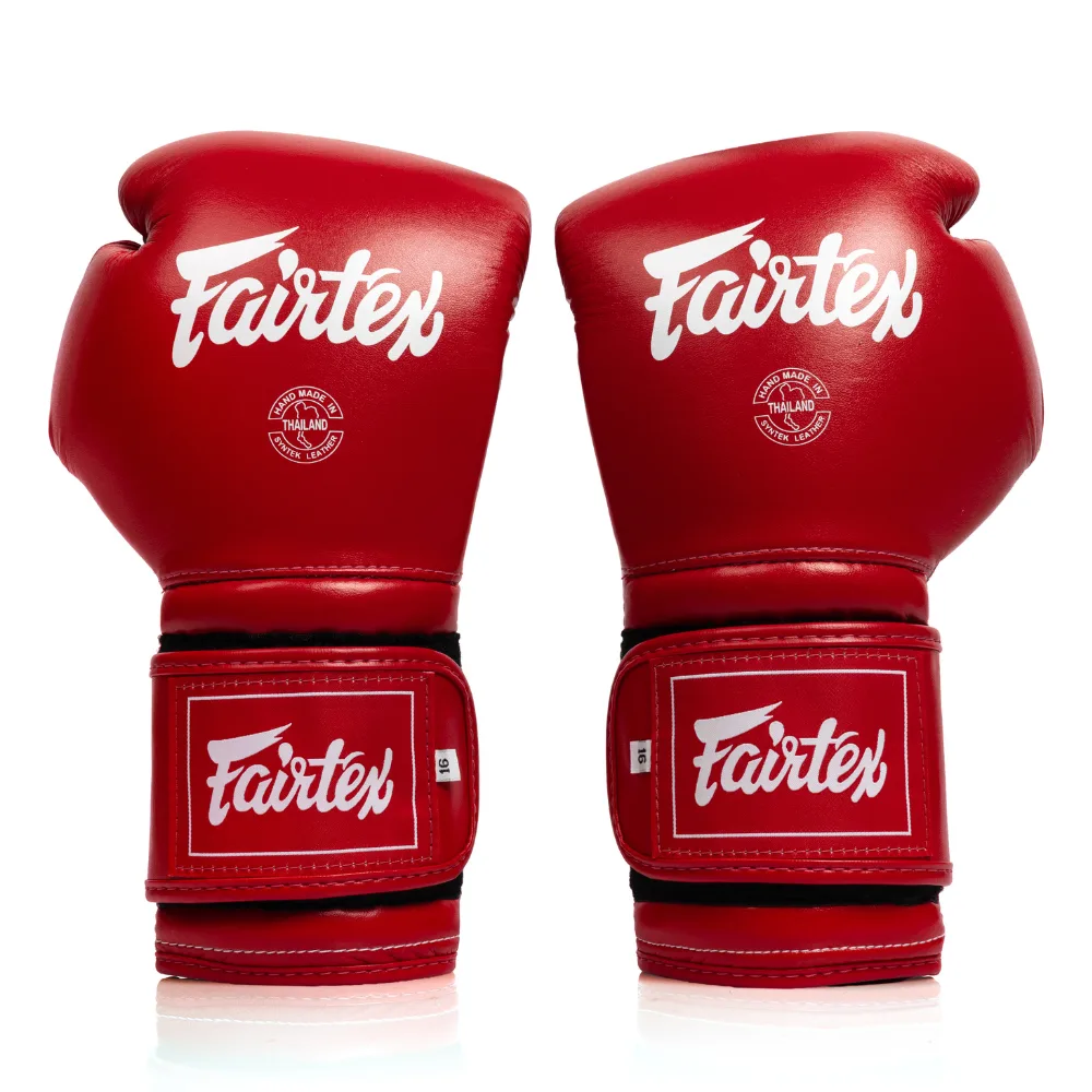 Червени боксови ръкавици Fairtex BGV9C-Plus Mexican Style