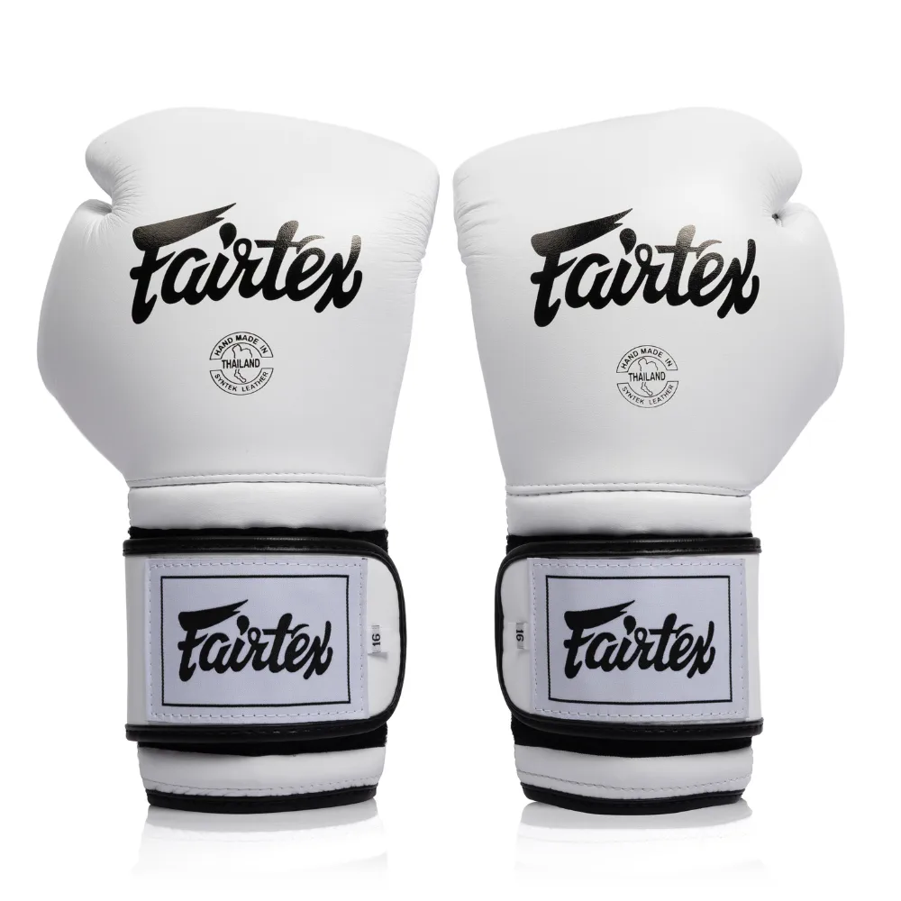 Бели боксови ръкавици Fairtex BGV9C-Plus Mexican Style