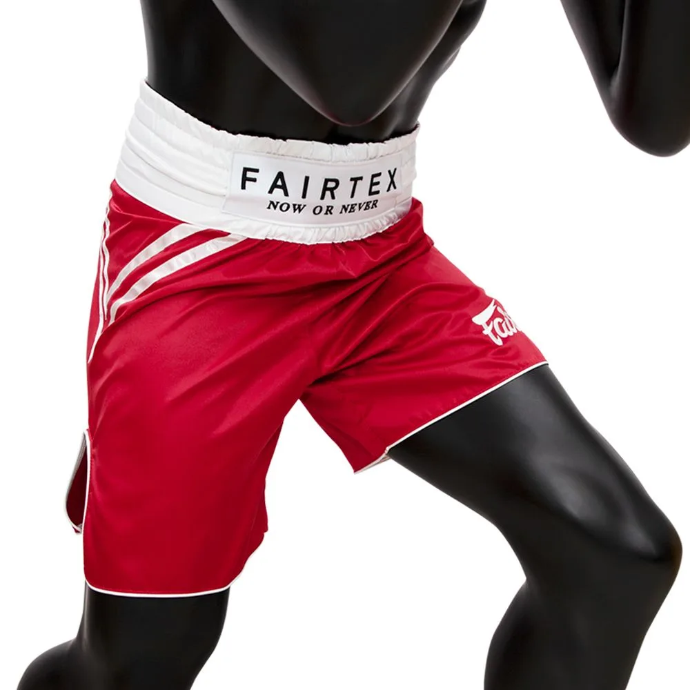Fairtex Classic Red BT2008 шорти, опаковани в плик със закачалка