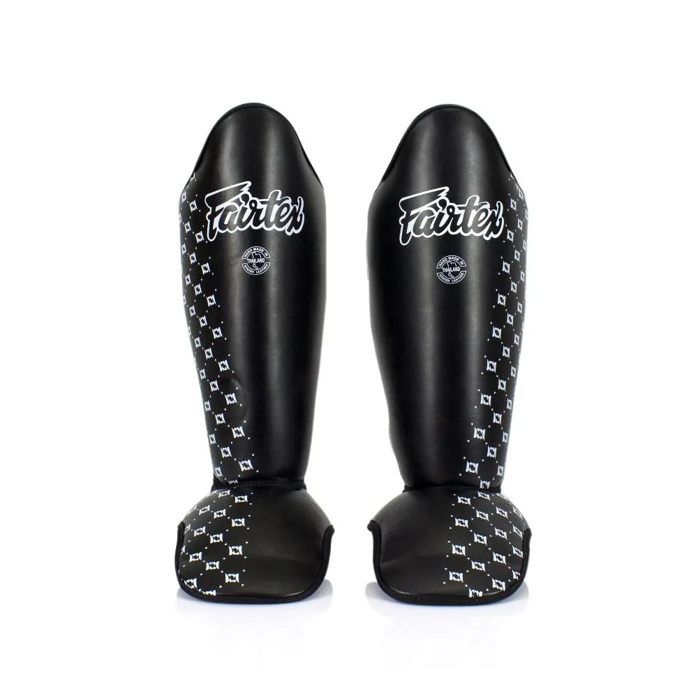 Черни протектори за пищяли и стъпала Fairtex Competition Shin Guards SP5