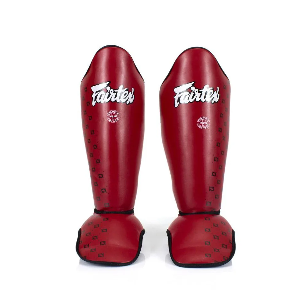 Червени протектори за пищяли Fairtex Competition Shin Guards SP5