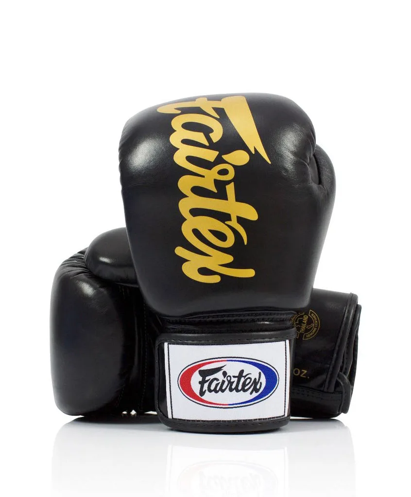 Fairtex BGV19 Deluxe Tight-Fit боксови ръкавици в черен цвят